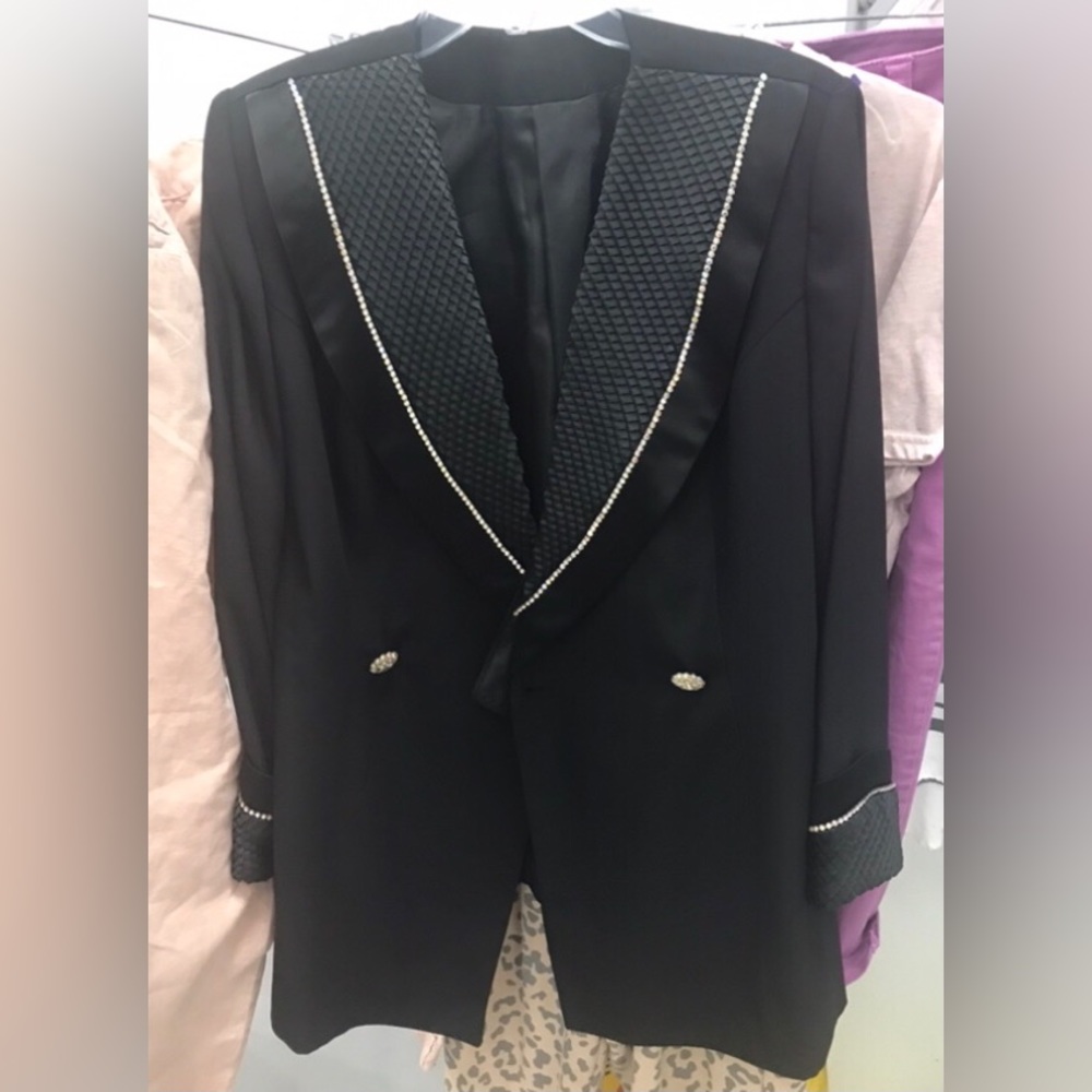 AB Vintage Blazer aurora borealis rhinestone